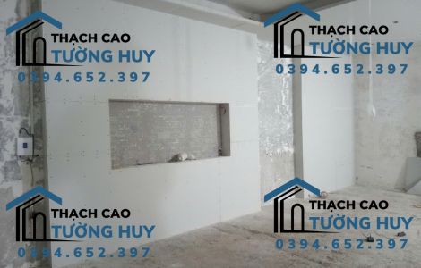 Ngăn vách thạch cao , bền , giá rẻ tại Tường HUY